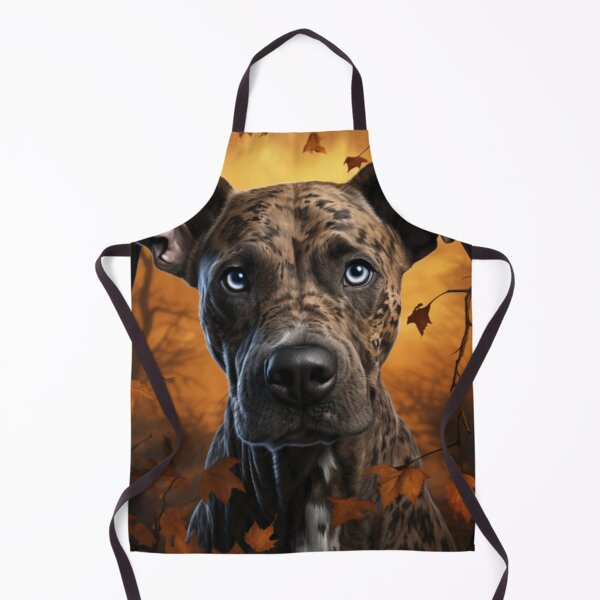 Item preview, Treeing Tennessee Brindle Dog In Autumn designed and sold by ZenEverAI.