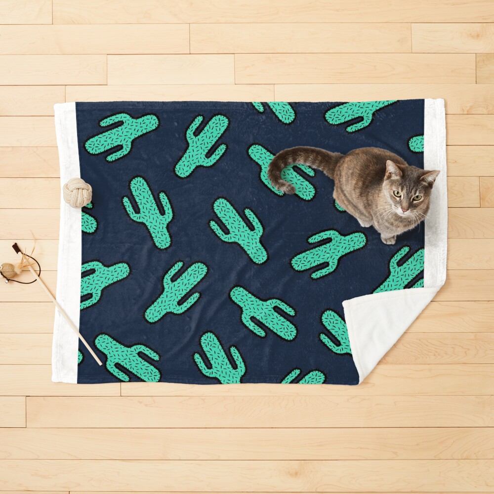 Cat cactus outlet blanket