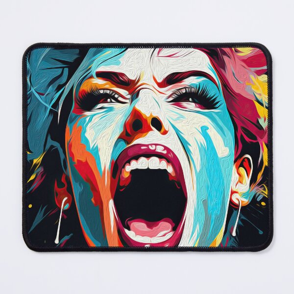 Item preview, Female rage, pop art designed and sold by OlmArtify.