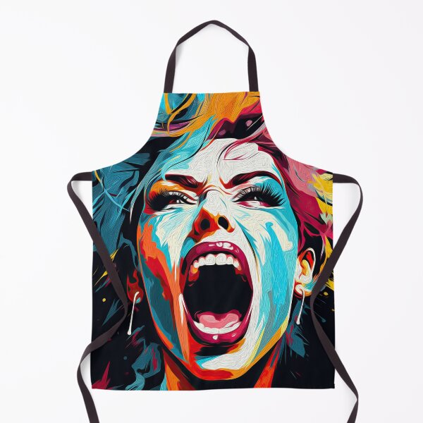 Item preview, Female rage, pop art designed and sold by OlmArtify.