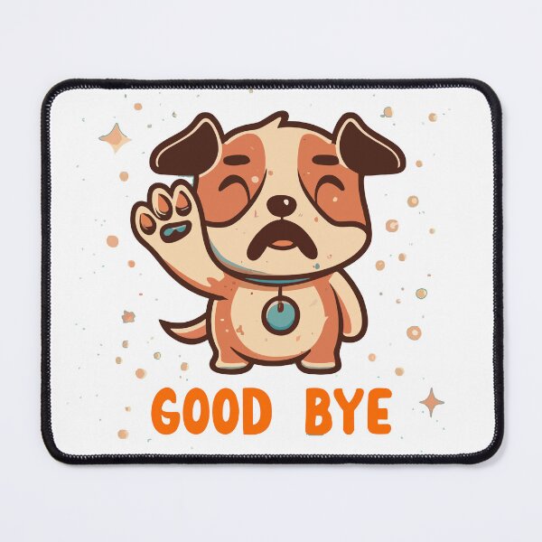Item preview, Dog waving goodbye designed and sold by CyberWindow.