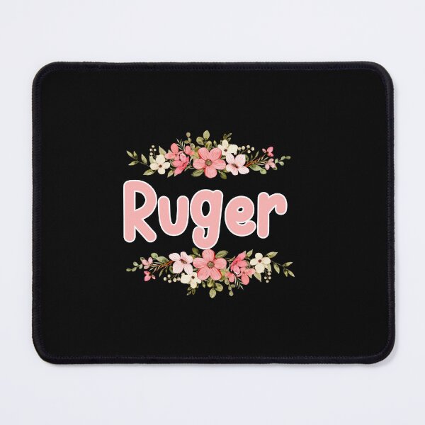 Item preview, Flower Ruger Name Label (Black) designed and sold by NafilNafiz.