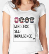 MINDLESS SELF INDULGENCE VIDEO GAME RETRO Women's Fitted Scoop T-Shirt