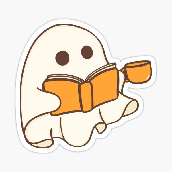 Ghosting You for Books and Coffee Sticker, Cute Ghost Sticker, Book  Stickers for Kindle, Bookish Ghost, Spooky Book Sticker, Reading Gifts 