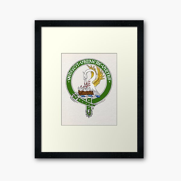 Clan Stewart Scottish Crest Framed Art Print