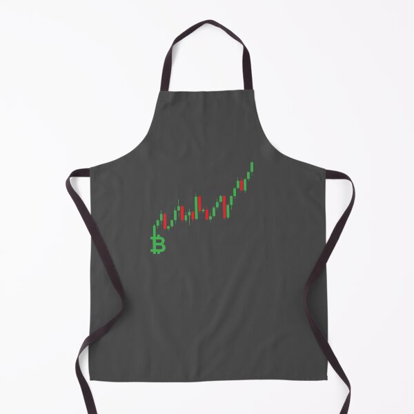 Item preview, Bullish Bitcoin trading candles print designed and sold by Cryptoquack.