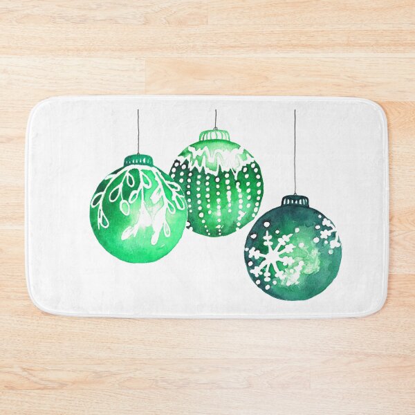 Item preview, Three hanging green Christmas balls at Christmas time - 3 decorated balls as decoration designed and sold by RebeccaFreese.