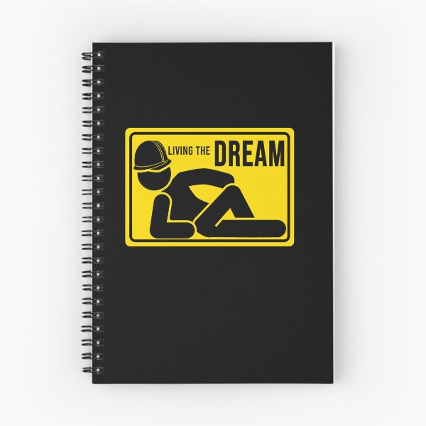 Item preview, Funny Construction phrase living the dream designed and sold by DisenyosDeMike.