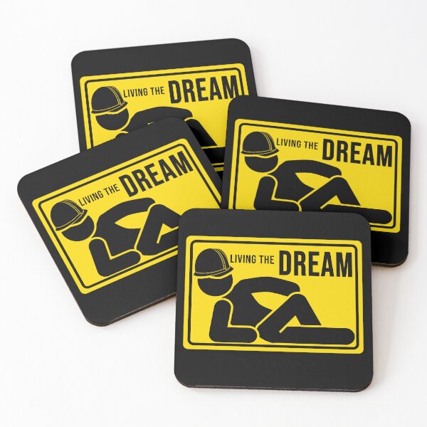 Item preview, Funny Construction phrase living the dream designed and sold by DisenyosDeMike.