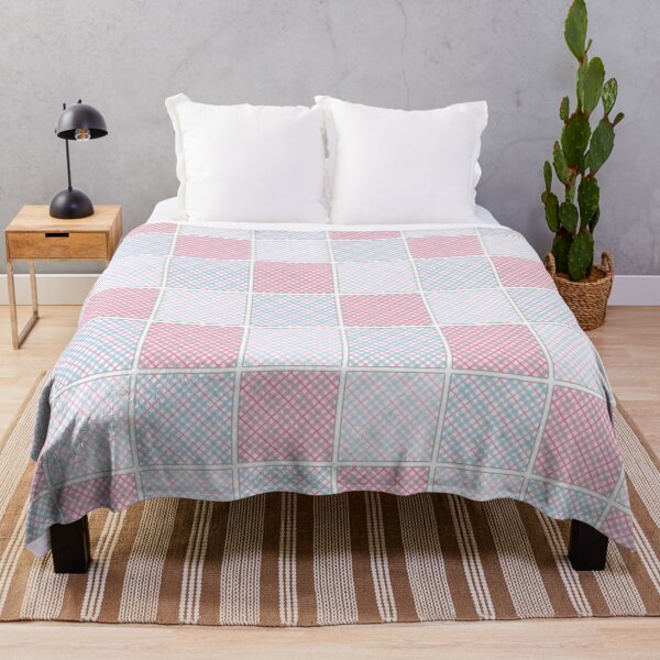 Item preview, Pink Plaid Patchwork designed and sold by Inspirarmi-.