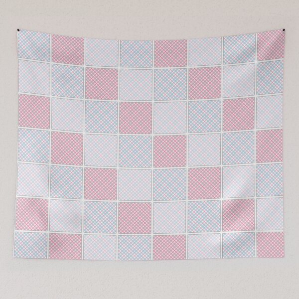 Item preview, Pink Plaid Patchwork designed and sold by Inspirarmi-.
