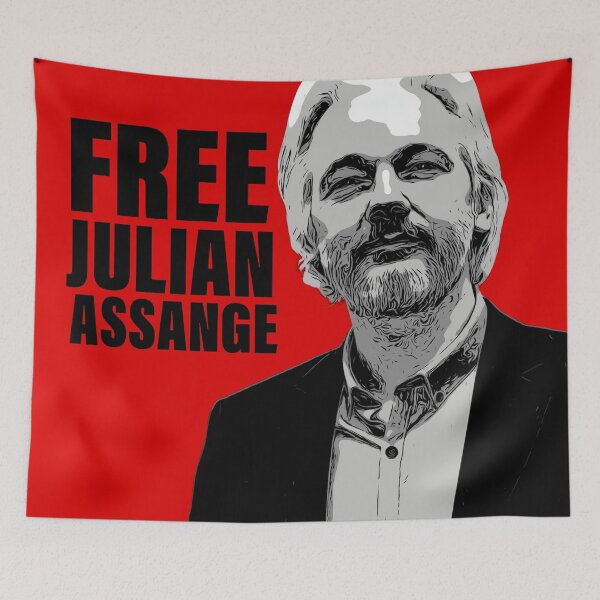 Item preview, FREE JULIAN ASSANGE designed and sold by sourceoflife.