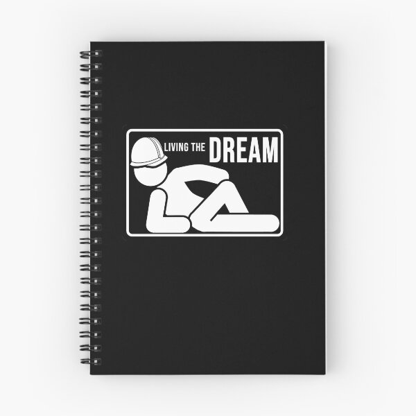 Item preview, Funny Construction phrase living the dream designed and sold by DisenyosDeMike.