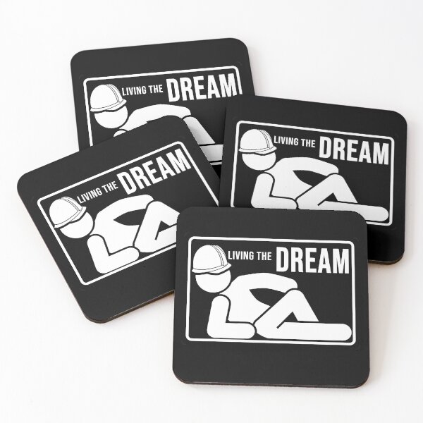 Item preview, Funny Construction phrase living the dream designed and sold by DisenyosDeMike.