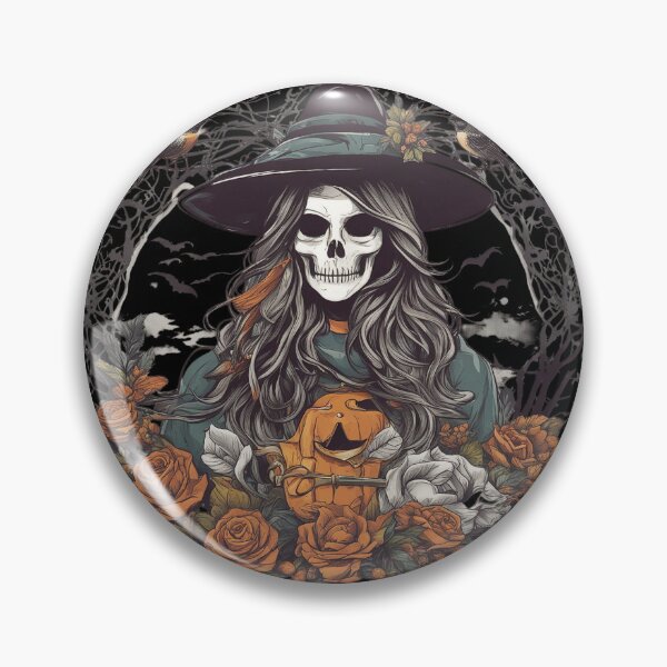 Item preview, The Halloween Skull Sorceress designed and sold by LuizSilva1983.