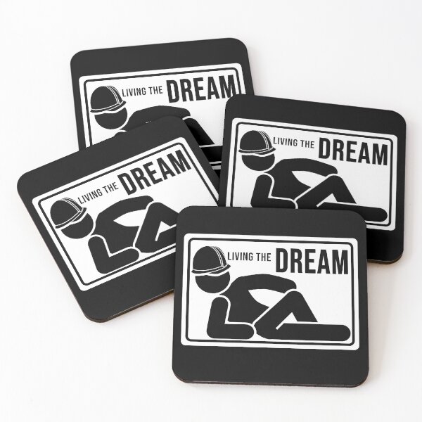 Item preview, Funny Construction phrase living the dream designed and sold by DisenyosDeMike.