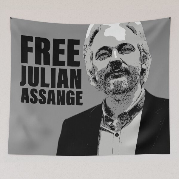 Item preview, FREE JULIAN ASSANGE designed and sold by sourceoflife.