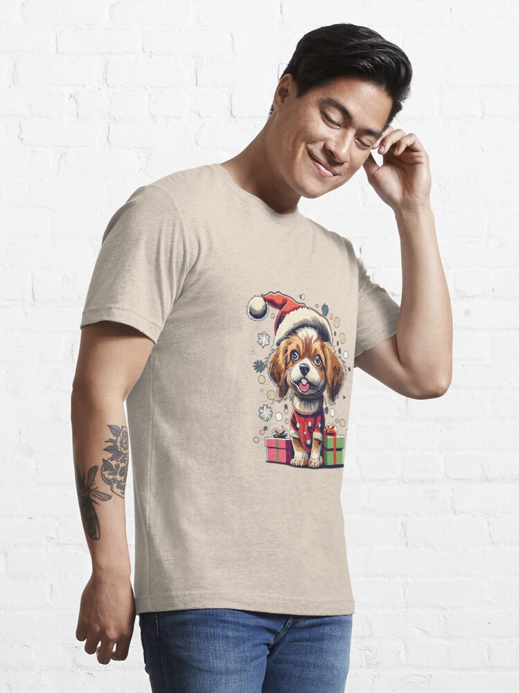 Discover Happy Dog Christmas Celebration Essential T-Shirt