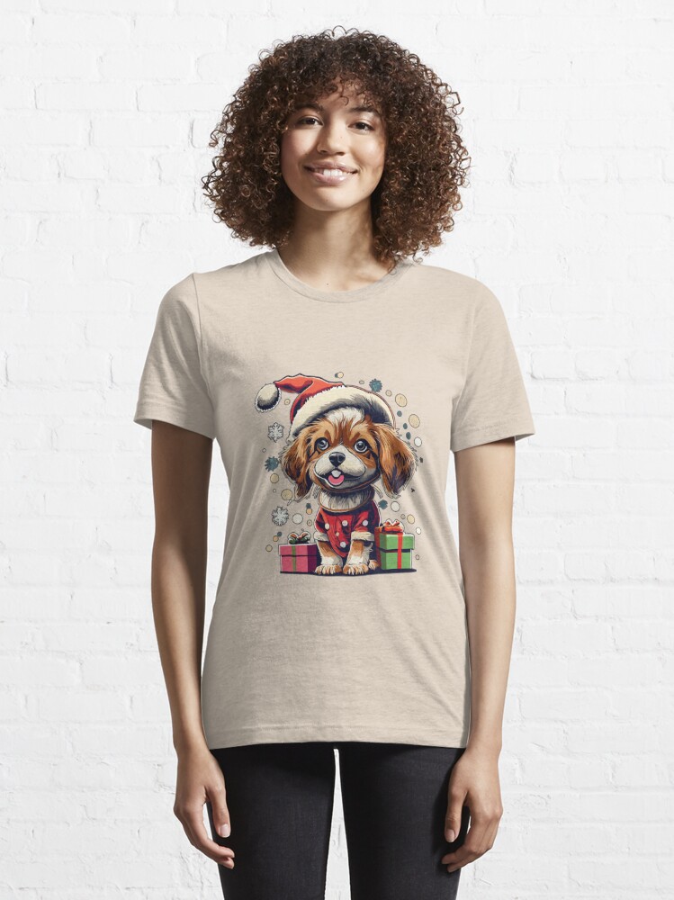 Discover Happy Dog Christmas Celebration Essential T-Shirt