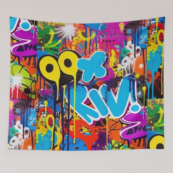Artikelvorschau, Kopie von Color Vibrations: Straßengraffiti auf dem Wandgemälde entworfen und verkauft von Piotrek0001.