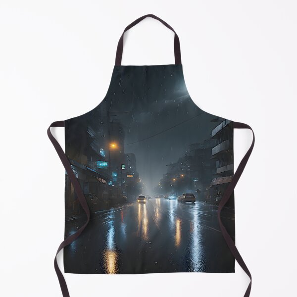 Item preview, "Captivating Realism: Moonlit Rainfall Painting on a Night Road" designed and sold by Best-Art-32.