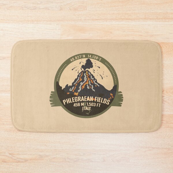 Item preview, Phlegraean Fields, Naples, Italy, Volcano Retro Badge designed and sold by mountainfad.