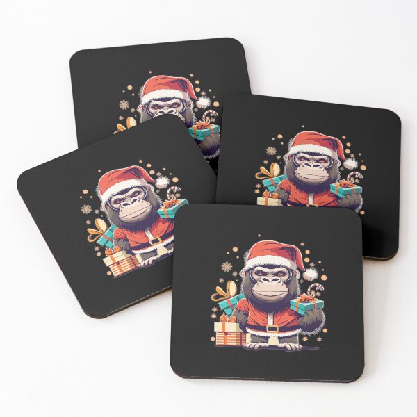 Item preview, Cute Gorilla Christmas Celebration designed and sold by conanjett.