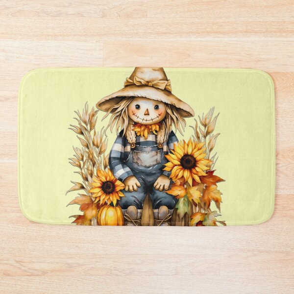 Item preview, Cute Halloween scarecrow, stitched with magic and straw! designed and sold by JaniceO Art of Digital.