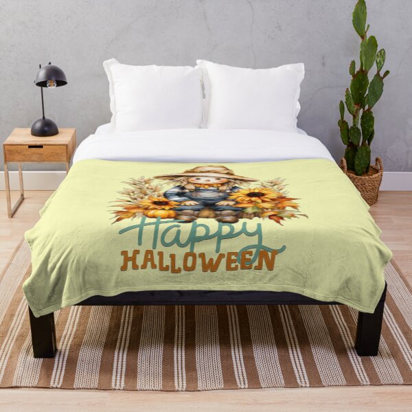 Item preview, ¡Lindo espantapájaros de Halloween, cosido con magia y paja! designed and sold by JaniceO Art of Digital.