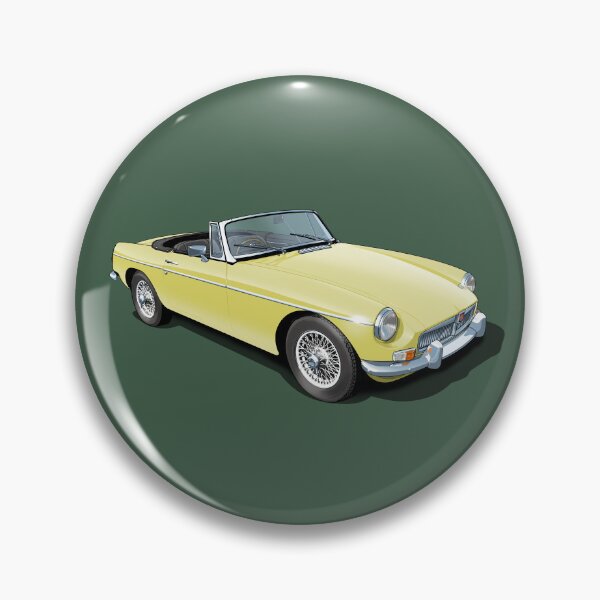 Item preview, MGB Roadster in pale primrose designed and sold by candc-retro.