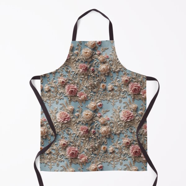 Item preview, High-quality floral pattern in baroque style - ideal for weddings - pink blue silver designed and sold by biiid.