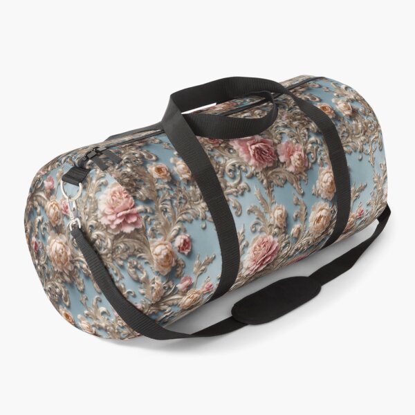 Item preview, High-quality floral pattern in baroque style - ideal for weddings - pink blue silver designed and sold by biiid.