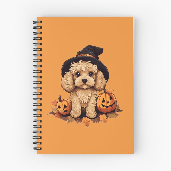 Item preview, Halloween Puppy GoldenDoodle designed and sold by RetroPrints.