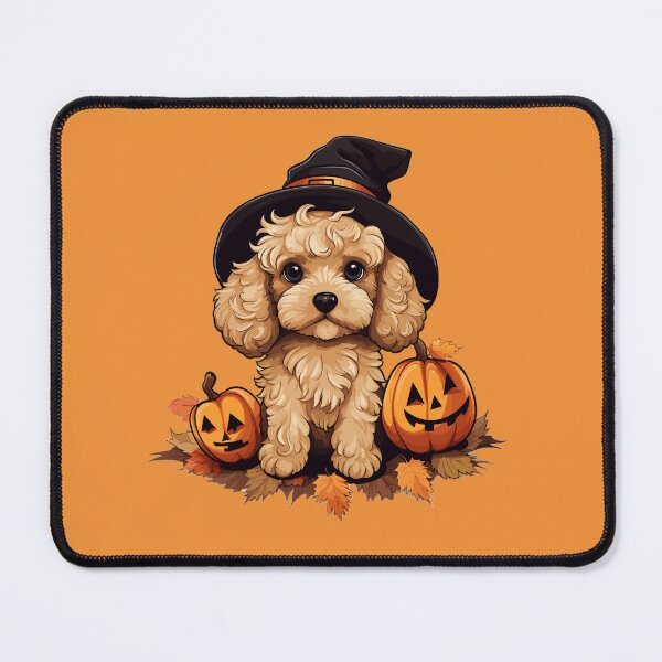 Item preview, Halloween Puppy GoldenDoodle designed and sold by RetroPrints.