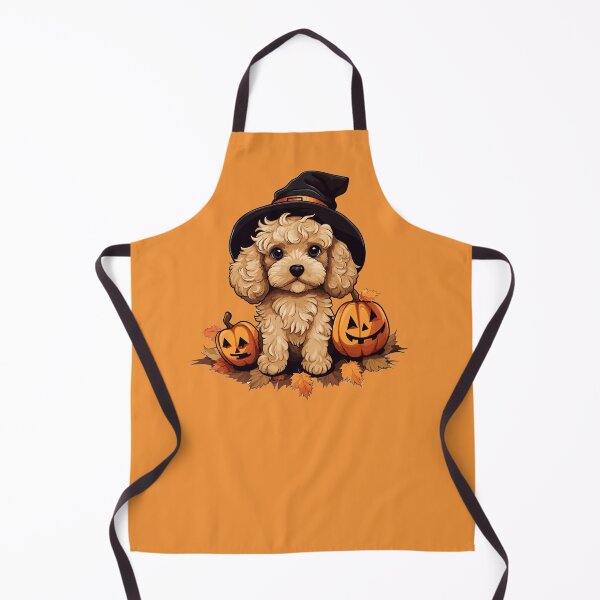 Item preview, Halloween Puppy GoldenDoodle designed and sold by RetroPrints.
