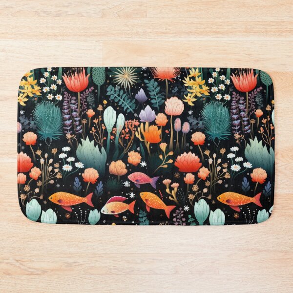 Item preview, Seamless pattern Ocean underwater a flock of fish designed and sold by JurgenGoLF.