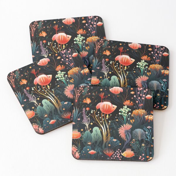 Item preview, Seamless pattern Ocean underwater a flock of fish designed and sold by JurgenGoLF.