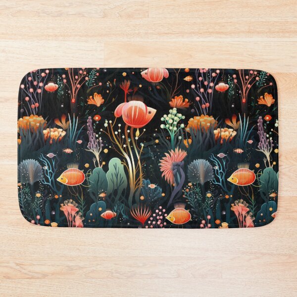Item preview, Seamless pattern Ocean underwater a flock of fish designed and sold by JurgenGoLF.