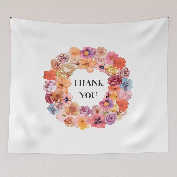 Item preview, Thanks for the flowers. Beautiful flowers. designed and sold by Anastasiia Yurevych.