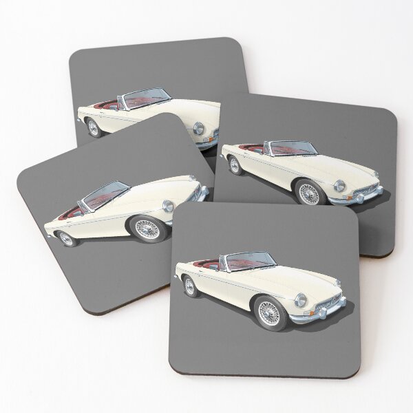 Item preview, MGB Roadster in old english white designed and sold by candc-retro.