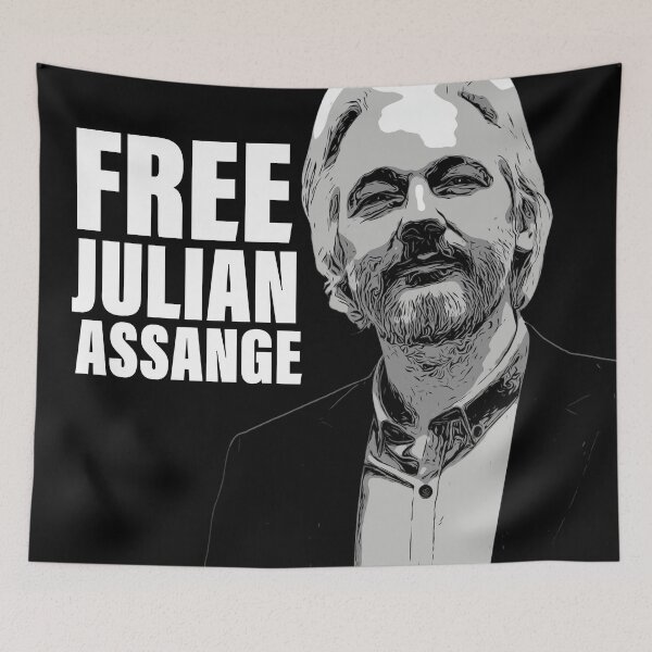 Item preview, FREE JULIAN ASSANGE designed and sold by sourceoflife.