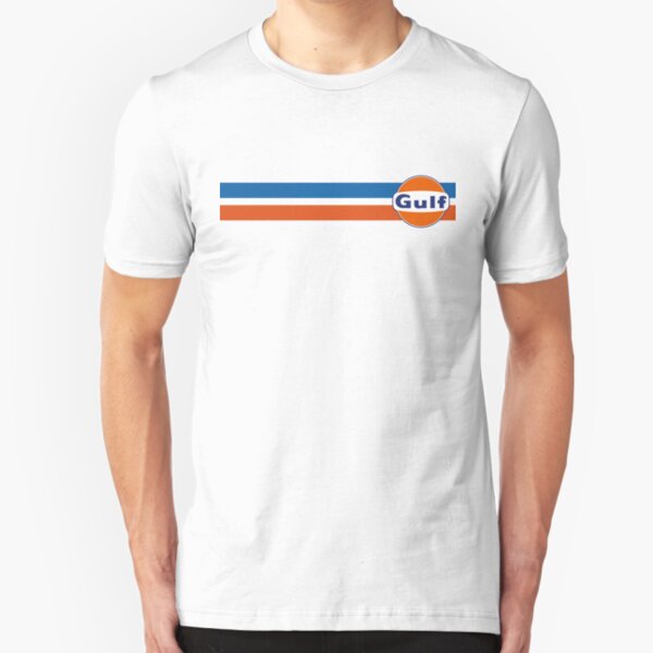 Gulf horizontal stripes Slim Fit T-Shirt