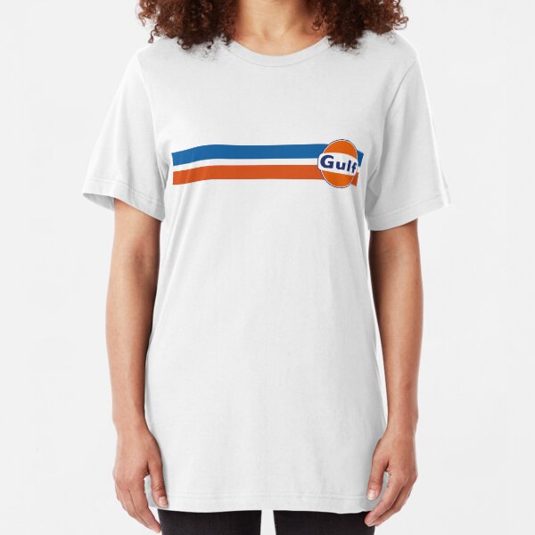Gulf horizontal stripes Slim Fit T-Shirt