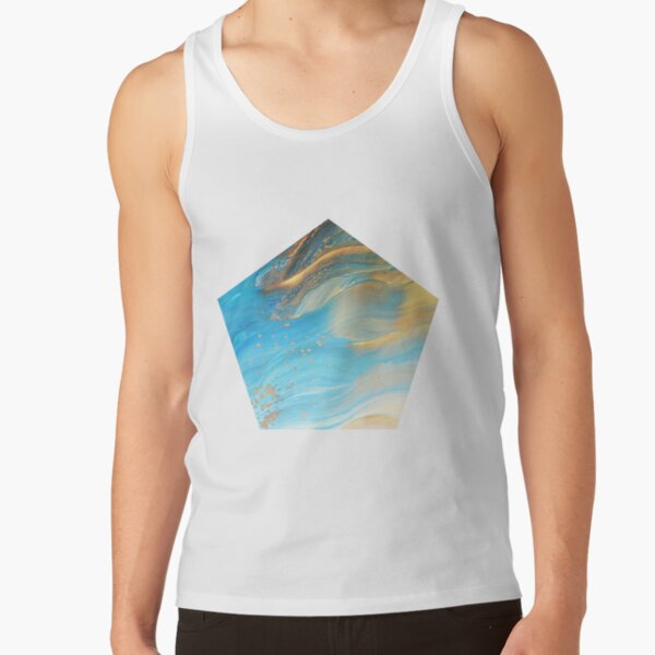 Fairy Wings: Acrylic Pour Painting Tank Top