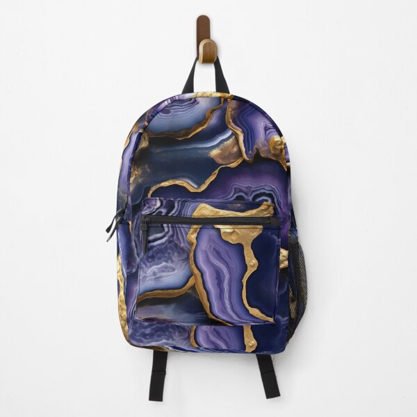 Item preview, Purple Blue Gold Geode Agate designed and sold by BilgePaksoylu.