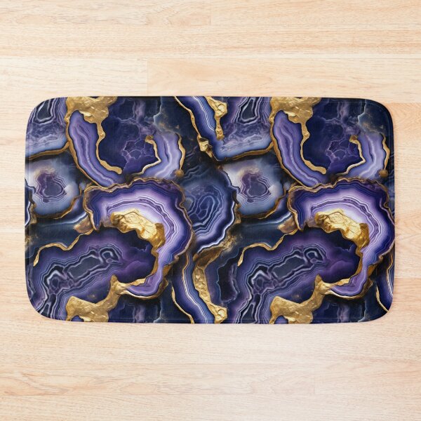 Item preview, Purple Blue Gold Geode Agate designed and sold by BilgePaksoylu.