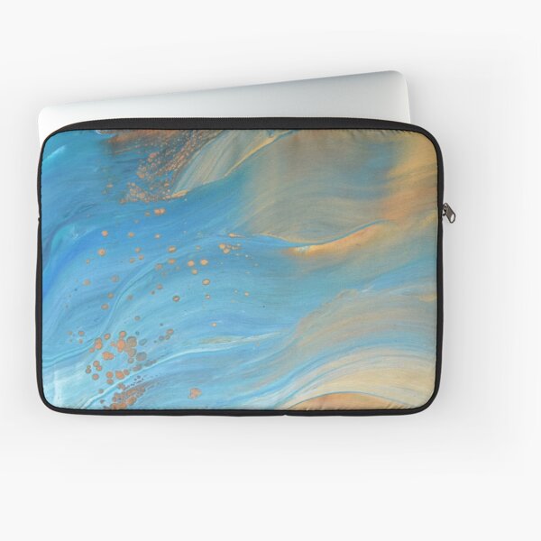 Fairy Wings: Acrylic Pour Painting Laptop Sleeve