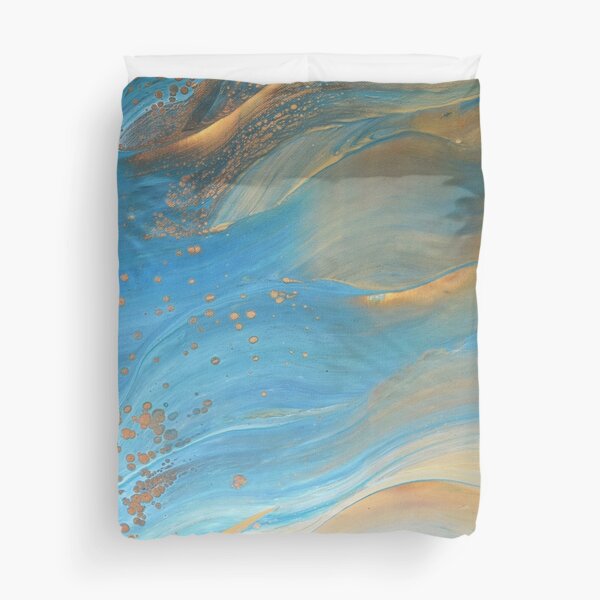Fairy Wings: Acrylic Pour Painting Duvet Cover