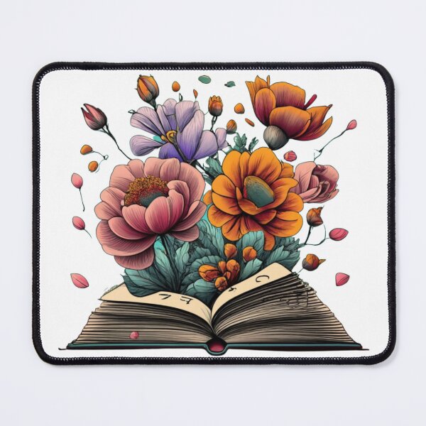Item preview, Flowers Growing From Book Green designed and sold by ColorFlick.