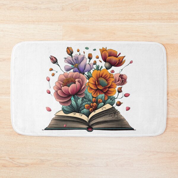 Item preview, Flowers Growing From Book Green designed and sold by ColorFlick.